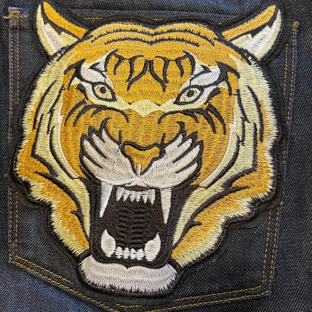 Tommy Hilfiger Mercer Jeans Regular Fit Denim with Tiger Head Embroidery 38x32